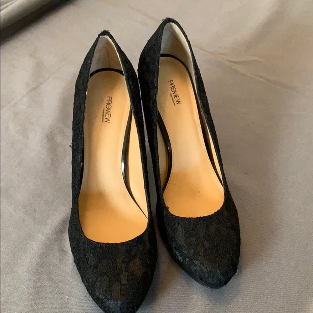 Nordstrom Preview Lace Platform Pump